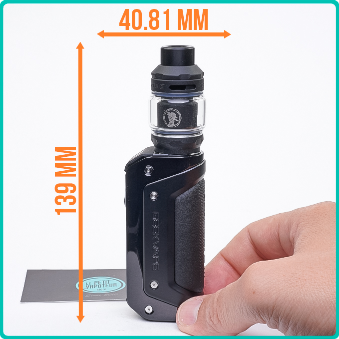 Dimensions du Kit Aegis Solo 3 Geekvape 3000 mAh